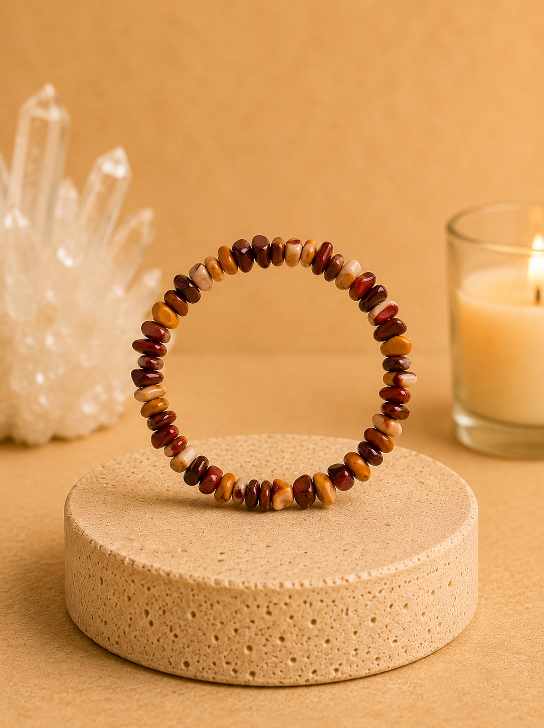 Pulseira Jaspe Mokaite (Cascalho)