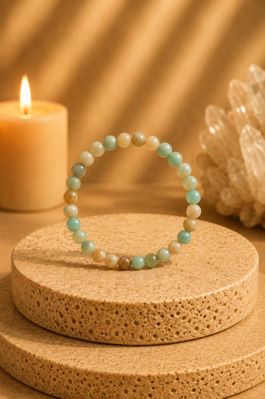Pulseira Amazonita (Esferas 6mm)