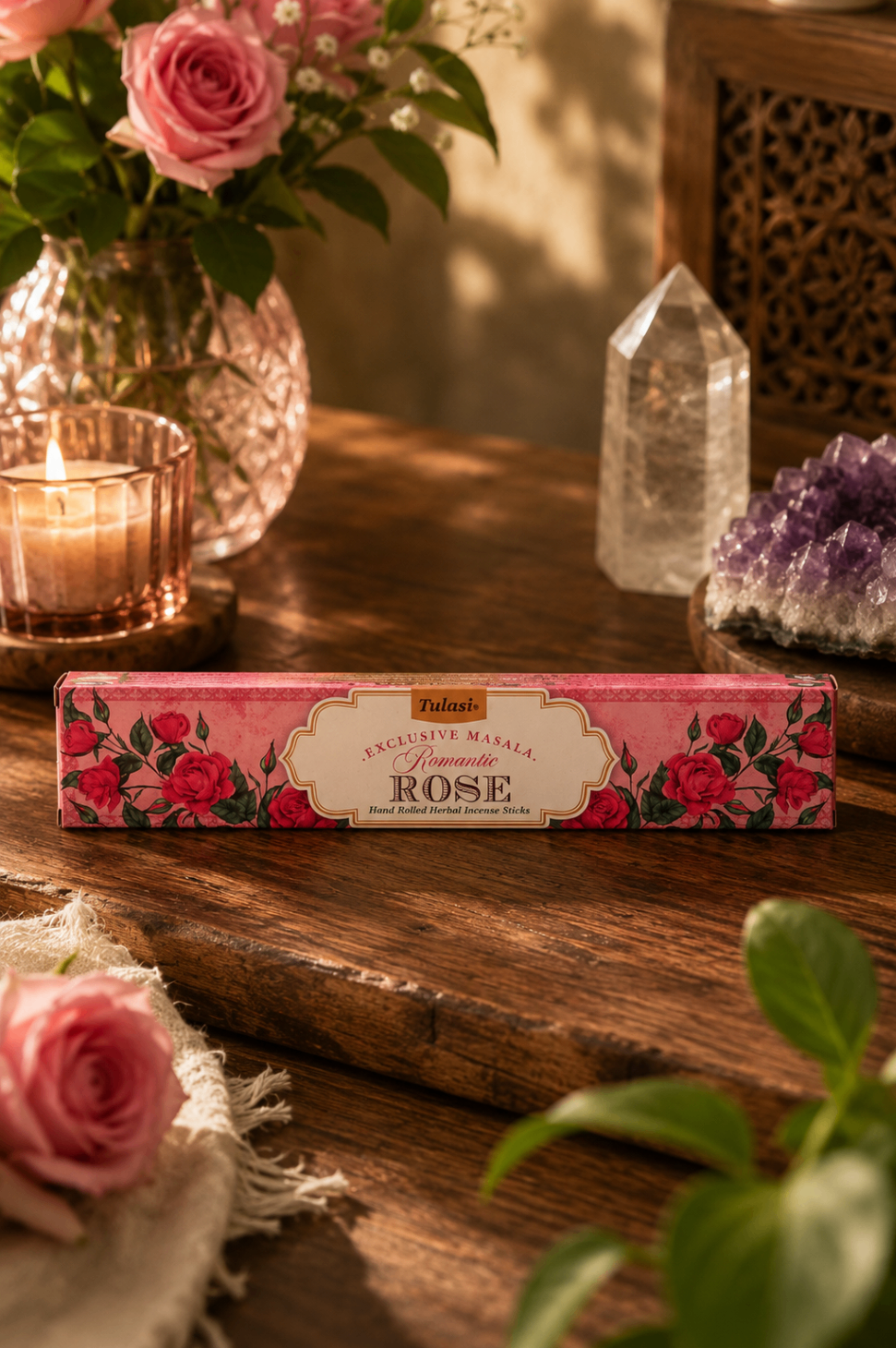 Incenso Tulasi Romantic Rose