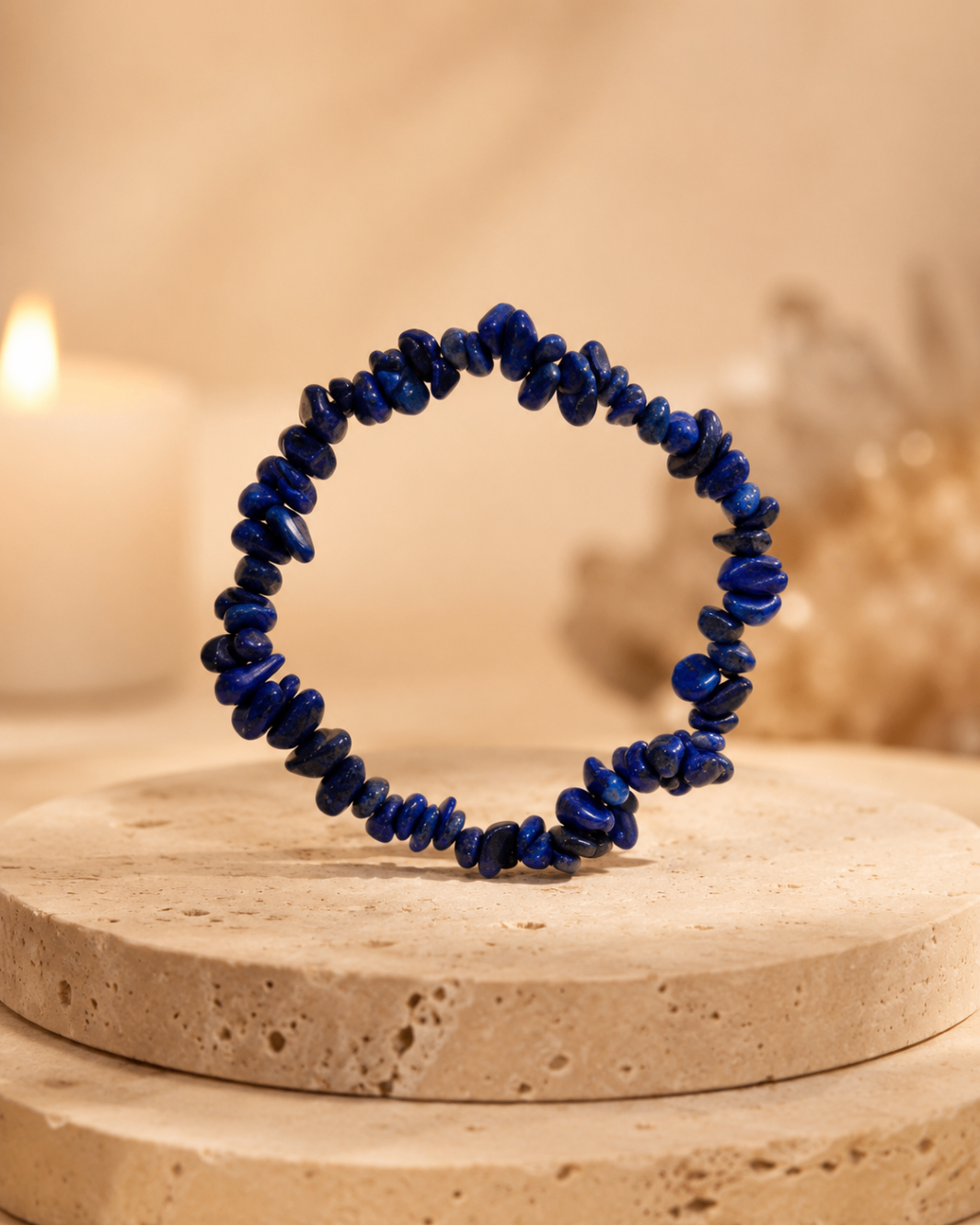 Pulseira Lápis Lazuli (Cascalho)