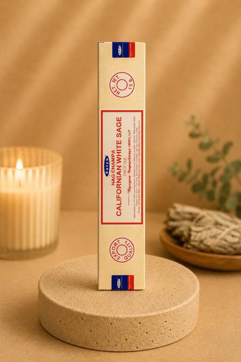 Incenso Nag Champa Salvia Branca