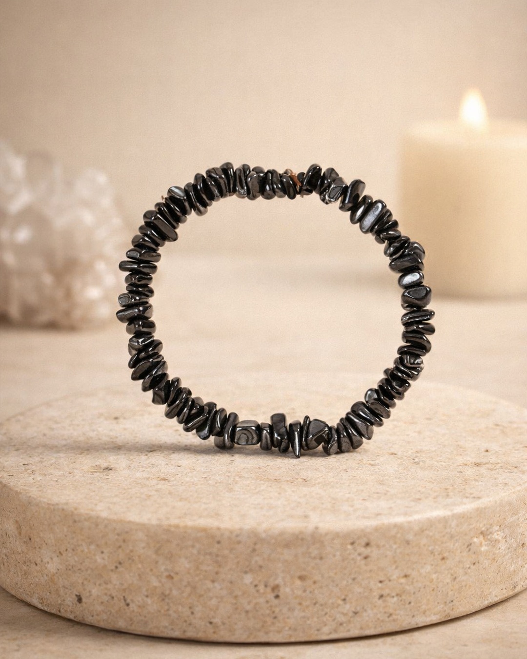 Pulseira de Hematite Cascalho