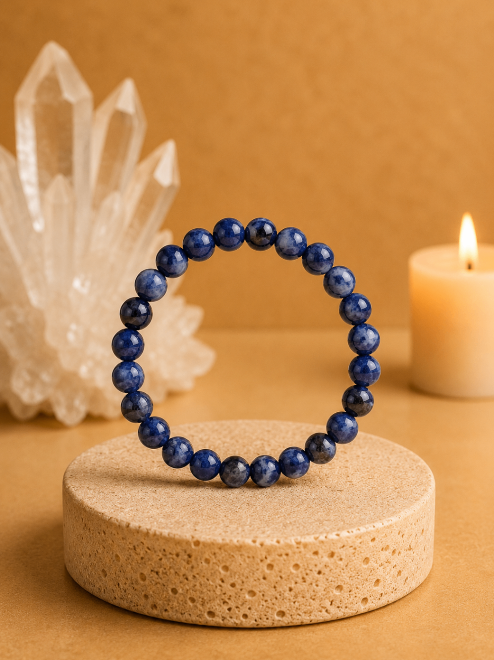 Pulseira Sodalita (Esferas 8mm)