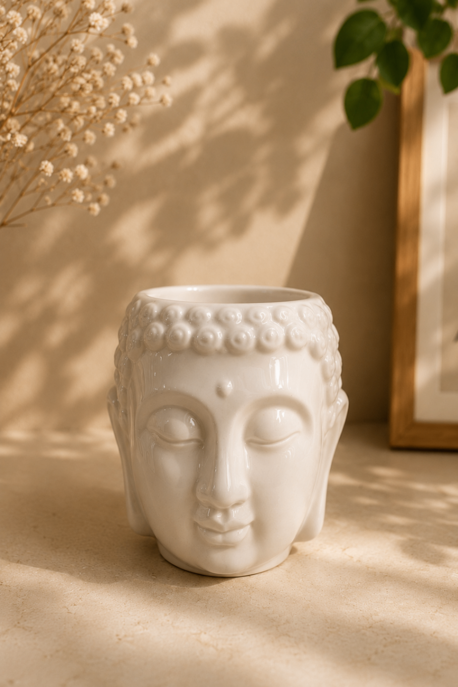 Cachepot Buda Branco