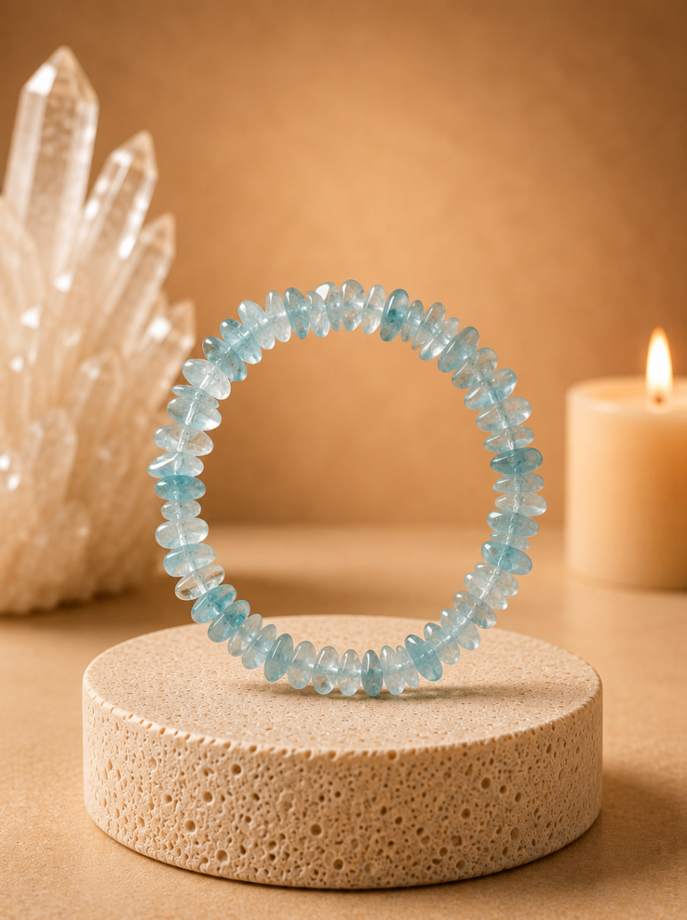 Pulseira Angelite (Cascalho)