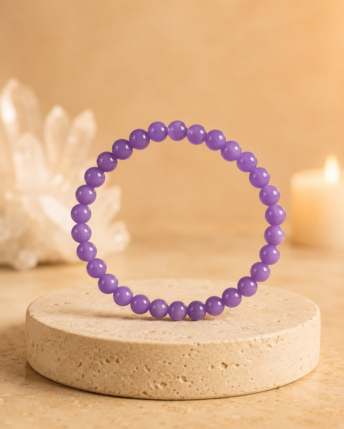 Pulseira Kunzite (Esferas 8mm)
