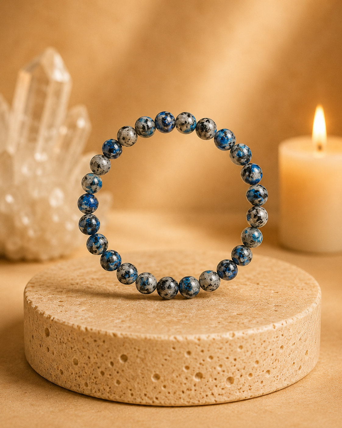 Pulseira Azurita (Esferas 8mm)