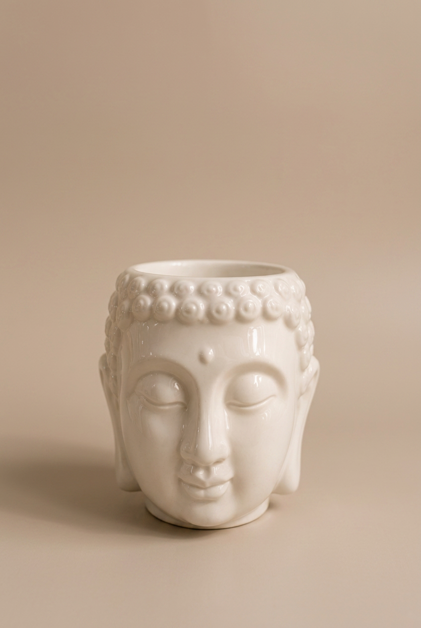 Cachepot Buda Branco