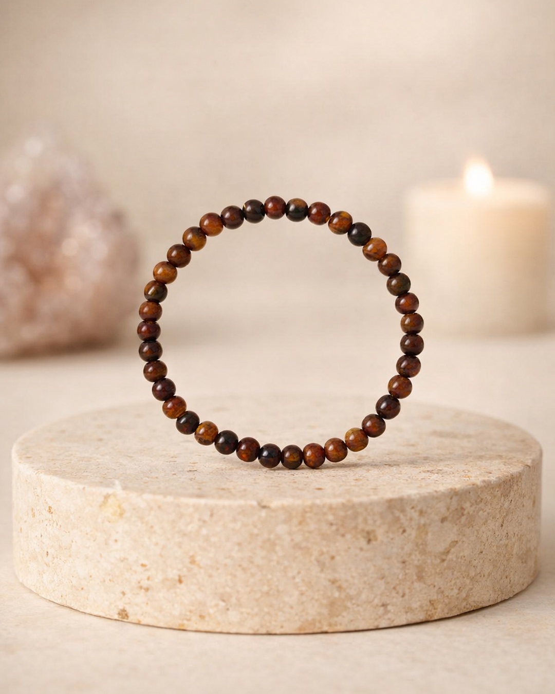 Pulseira de Olho de Tigre 6mm