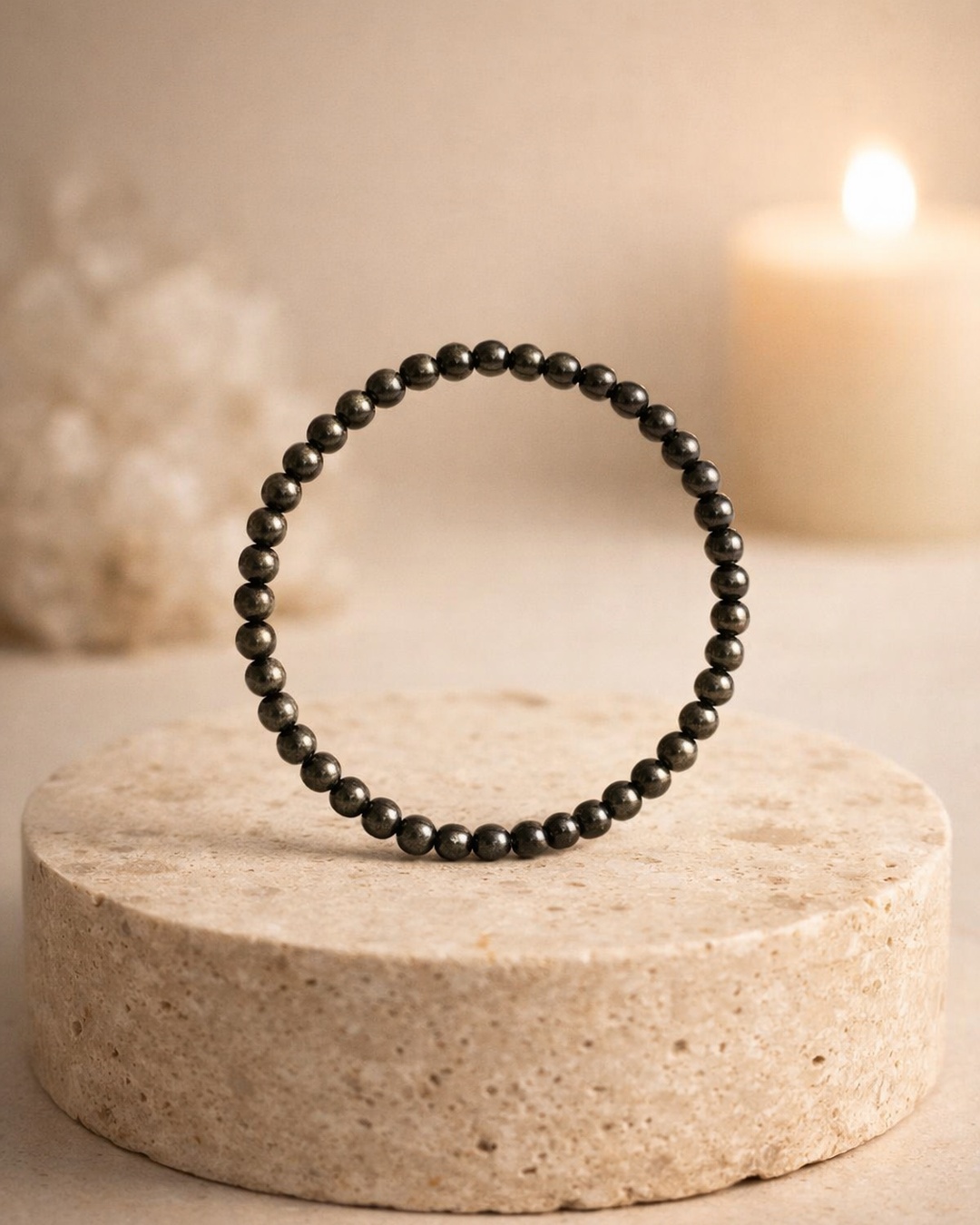 Pulseira de Pirite 4mm