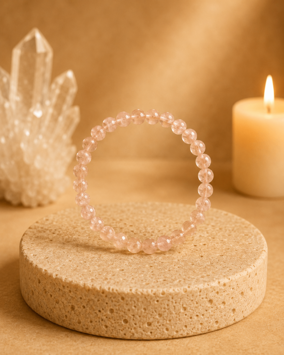 Pulseira Quartzo Fumê (Esferas 6mm)