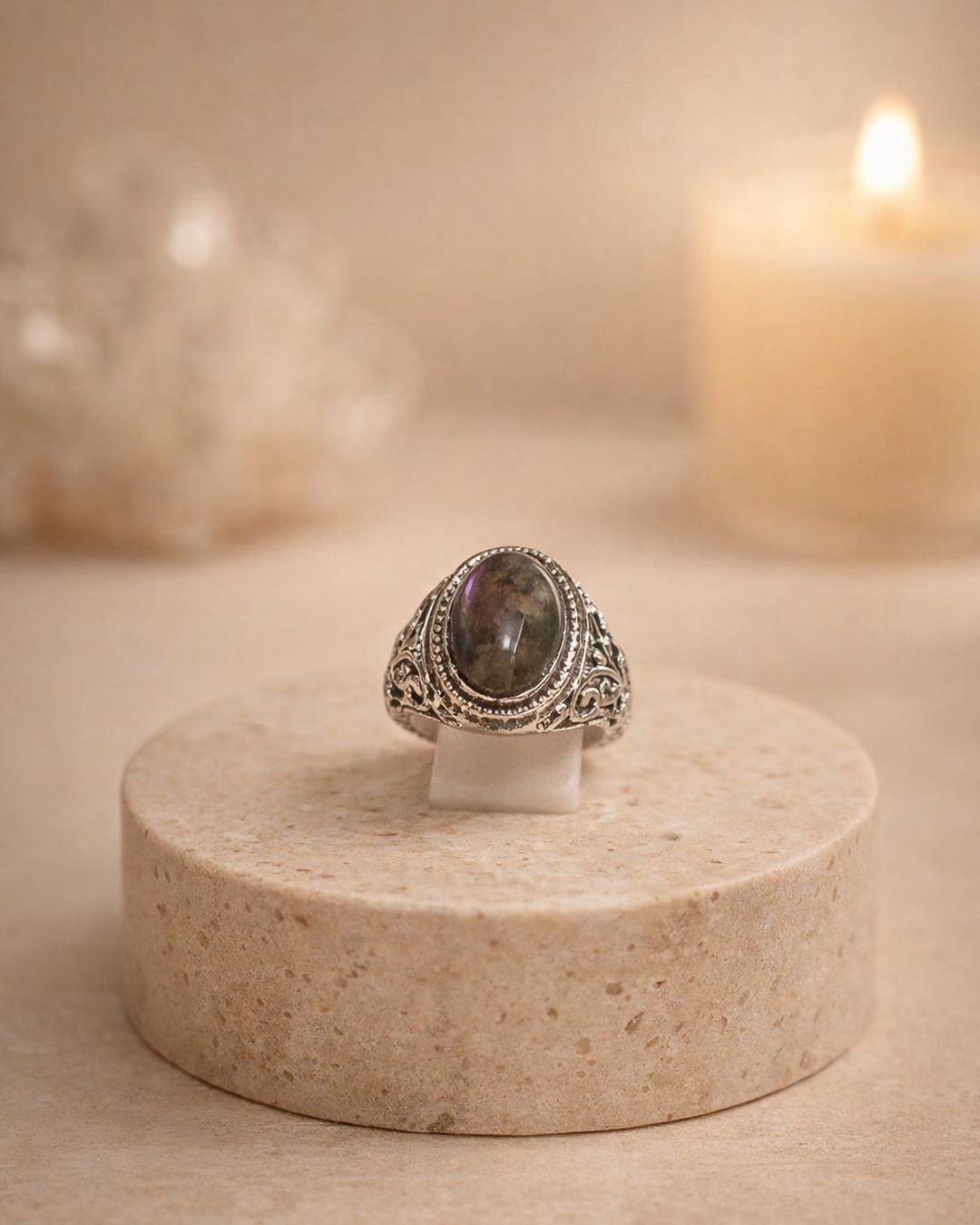Anel de Labradorite