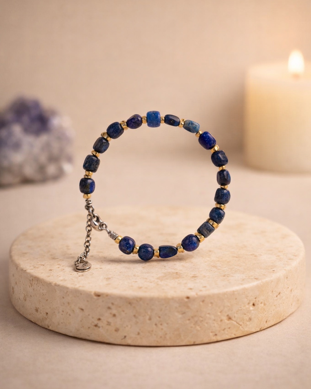 Pulseira de Lápis-Lazúli 8mm