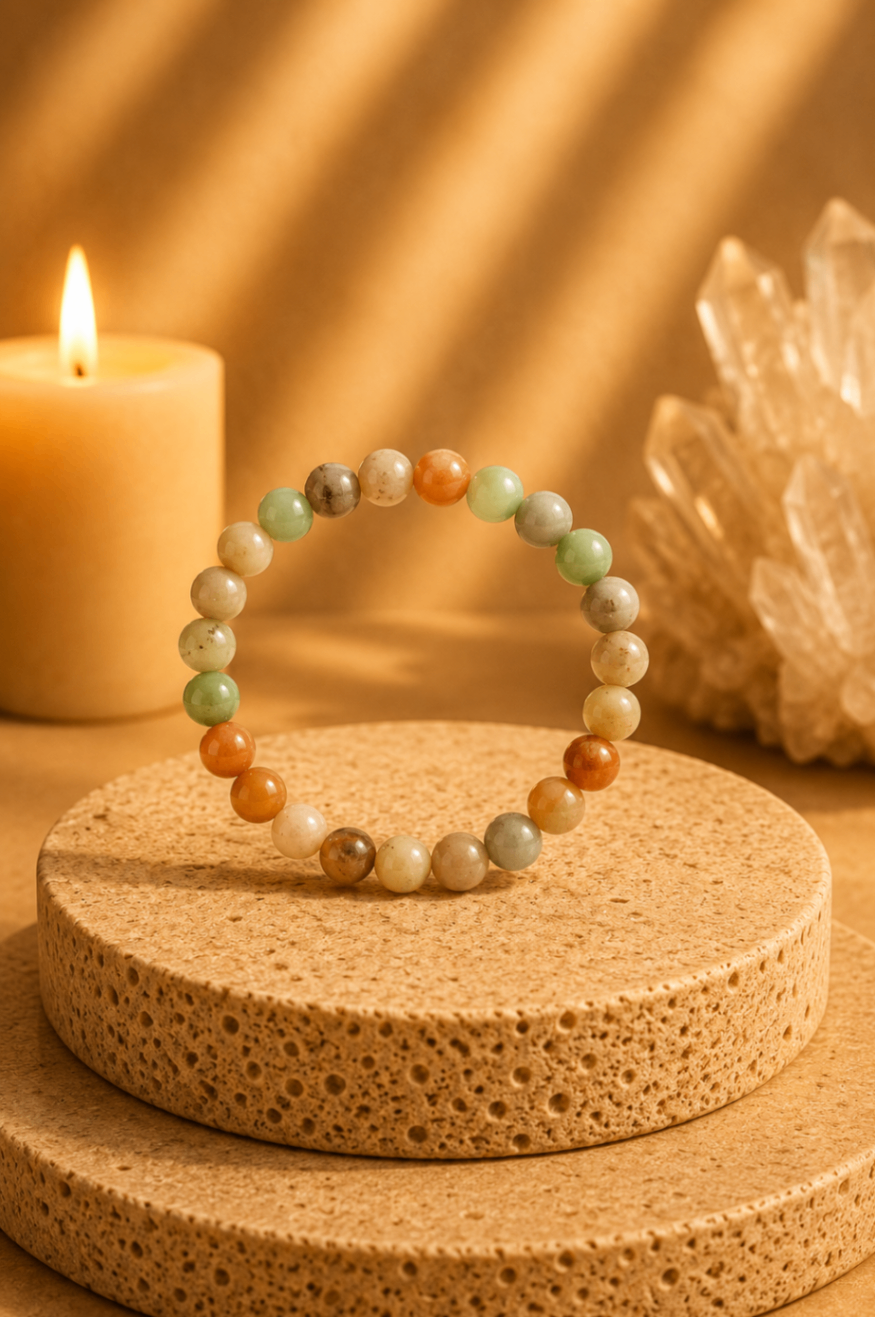 Pulseira Amazonita (Esferas 8mm)