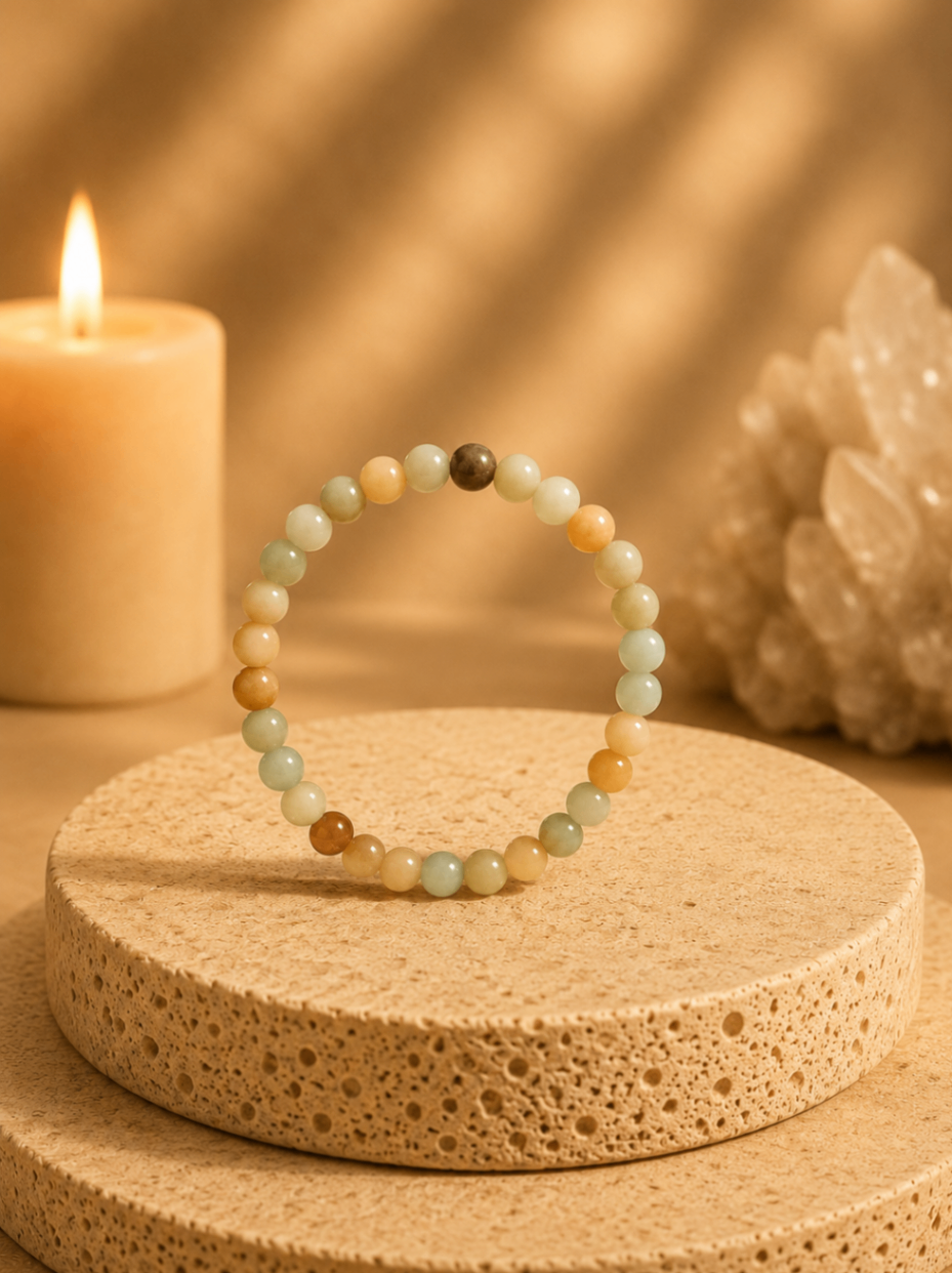 Pulseira Amazonita (Esferas 4mm)