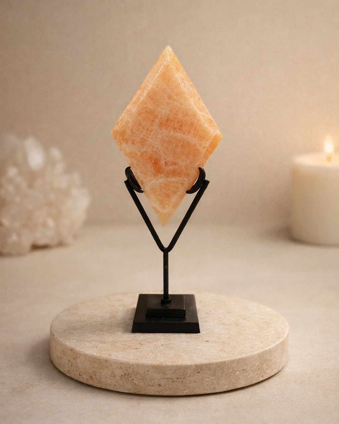Calcite Amarela com Suporte