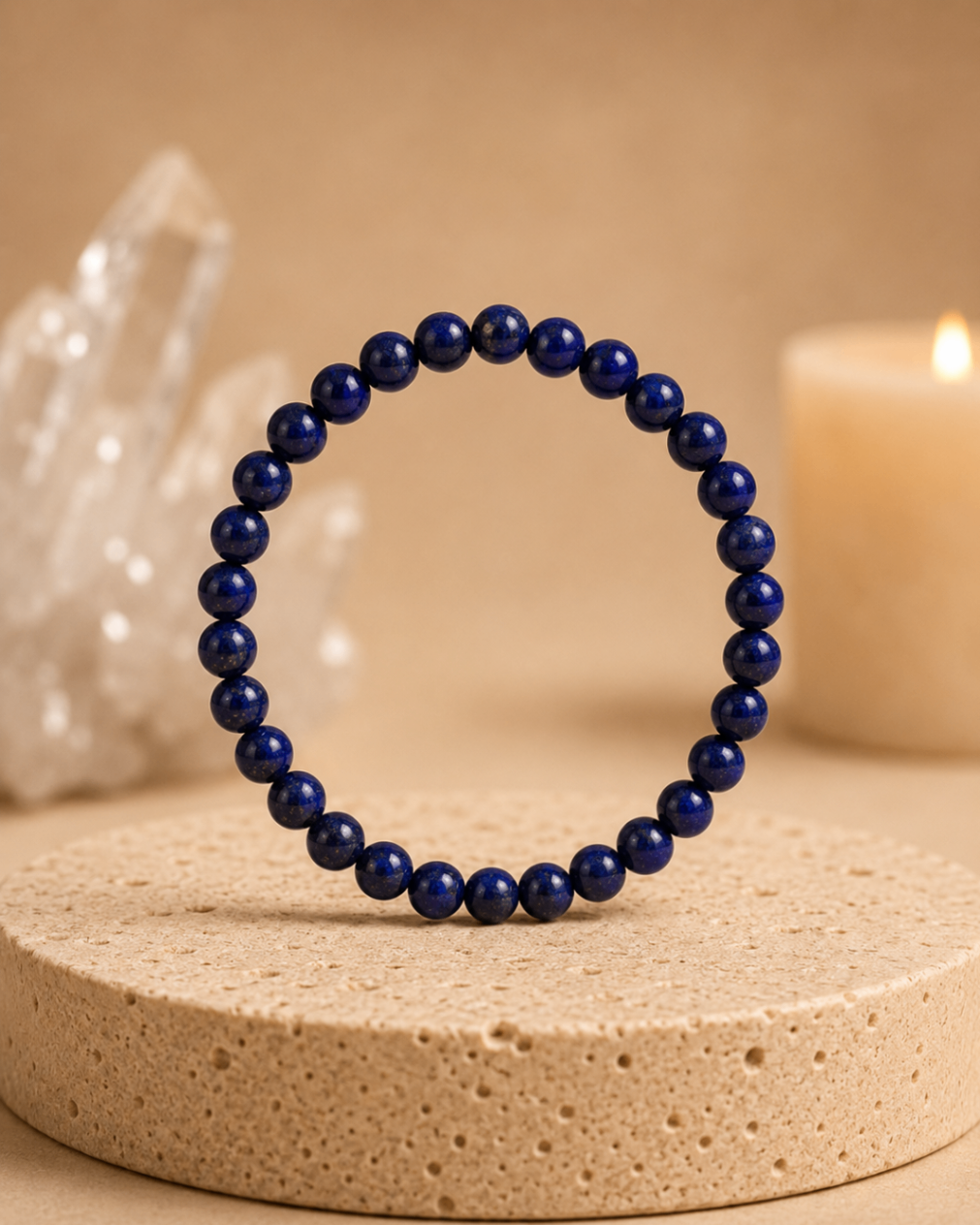 Pulseira Lápis Lazuli (Esferas 8mm)