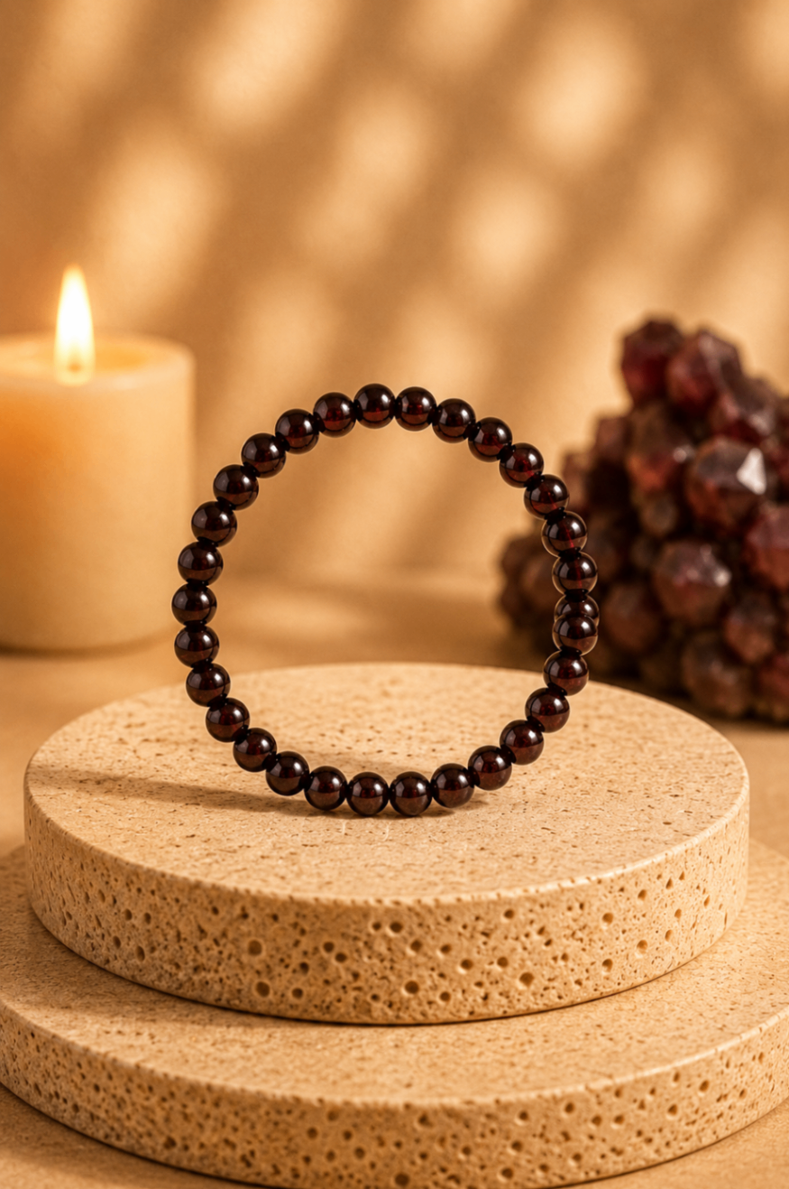 Pulseira Granada (Esferas 8mm)