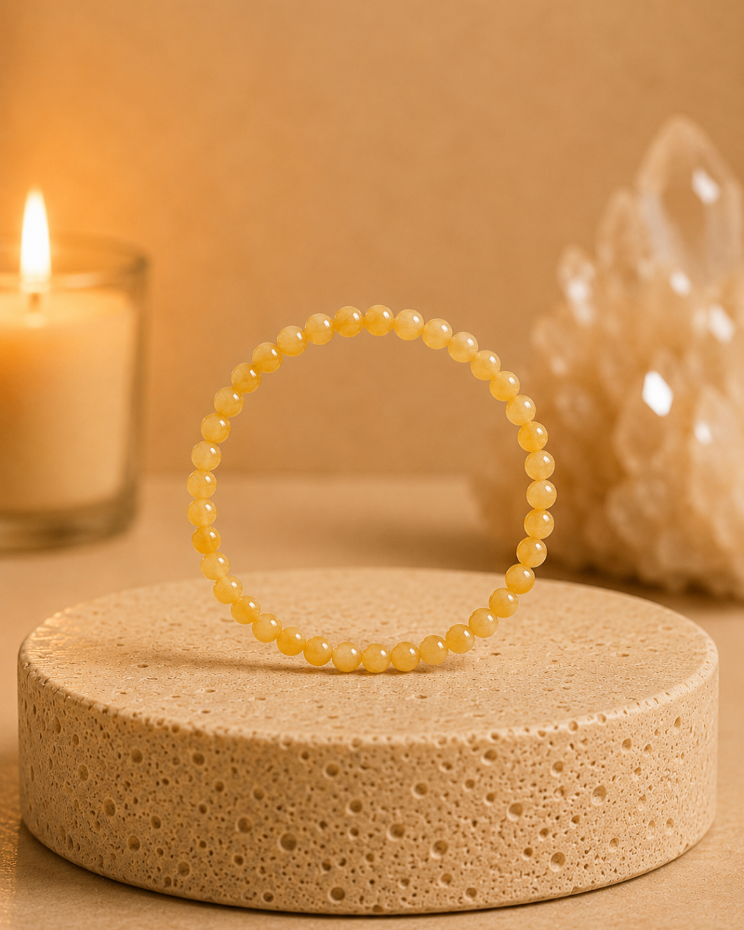 Pulseira Citrino (Esferas 6mm)