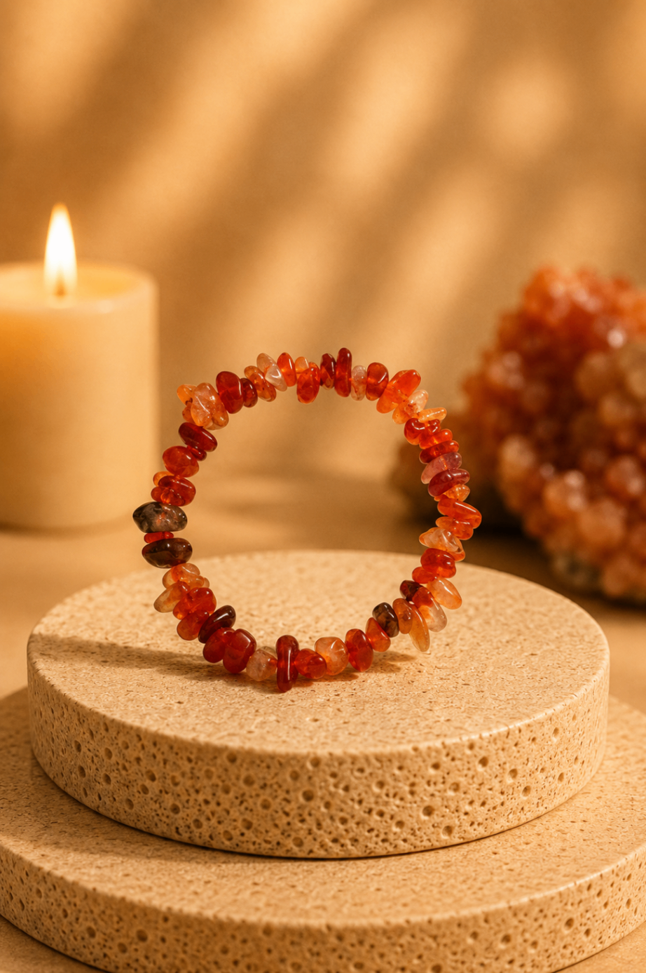 Pulseira Cornalina (Cascalho)