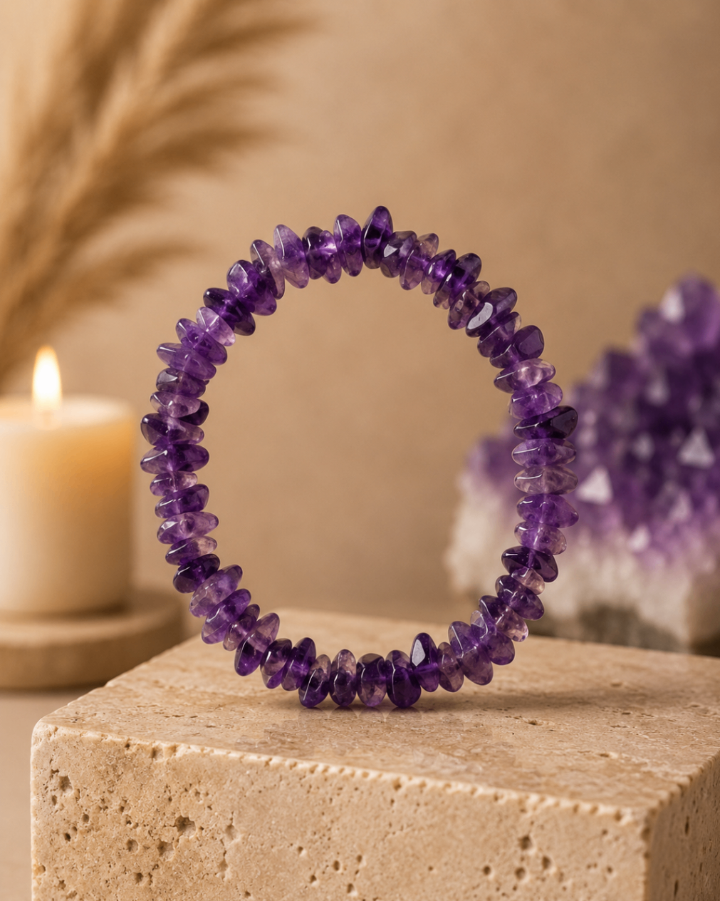 Pulseira Ametista (Cascalho)