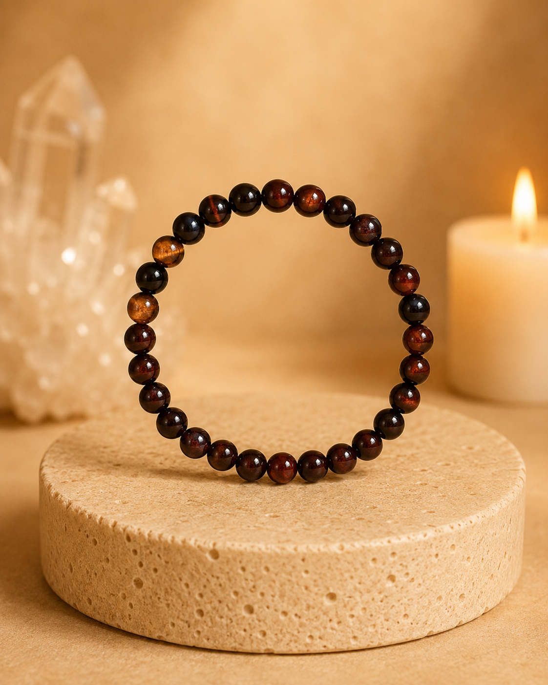 Pulseira Olho de Falcão (Esferas 6mm)