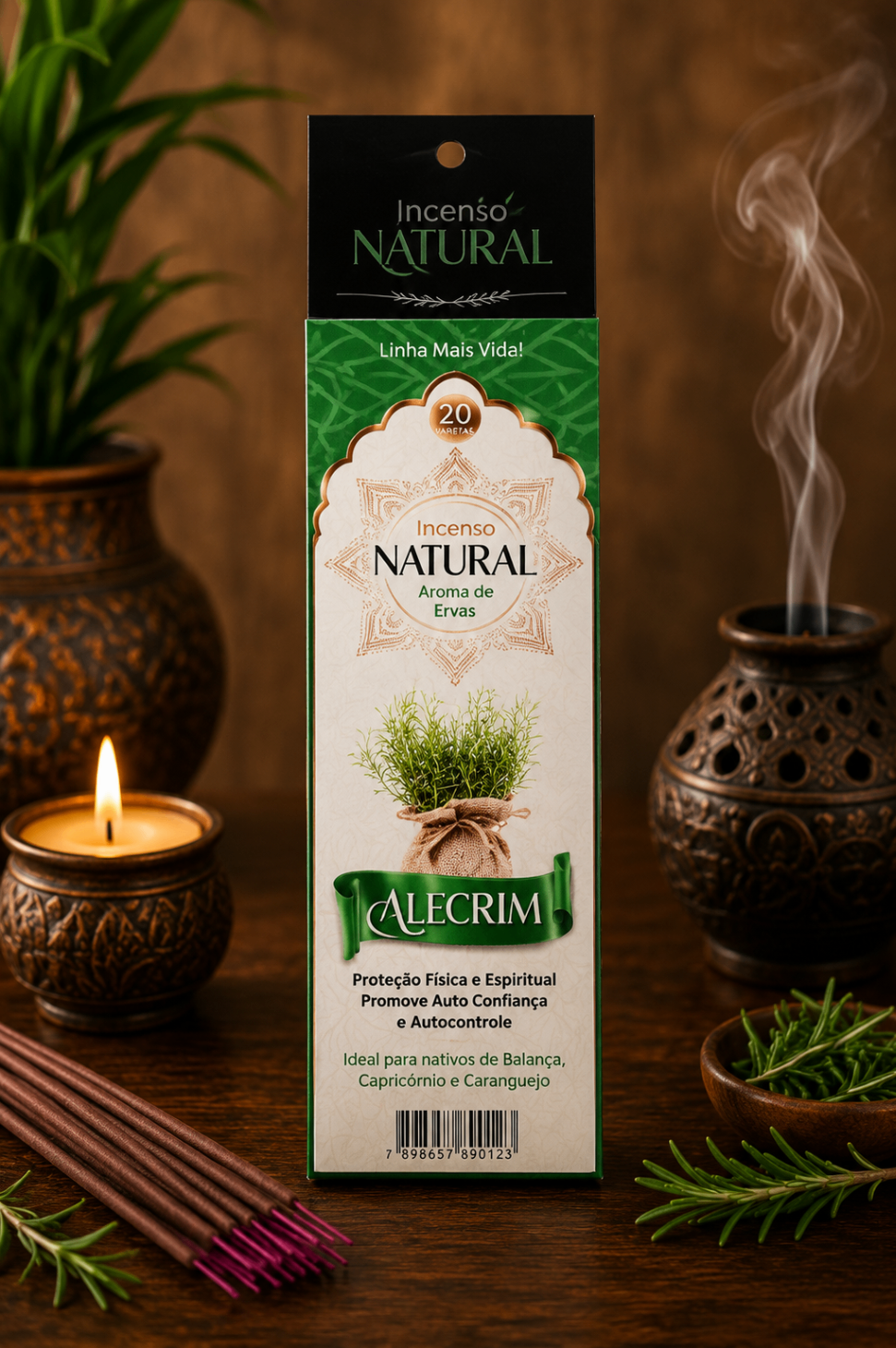 Incenso Natural Alecrim