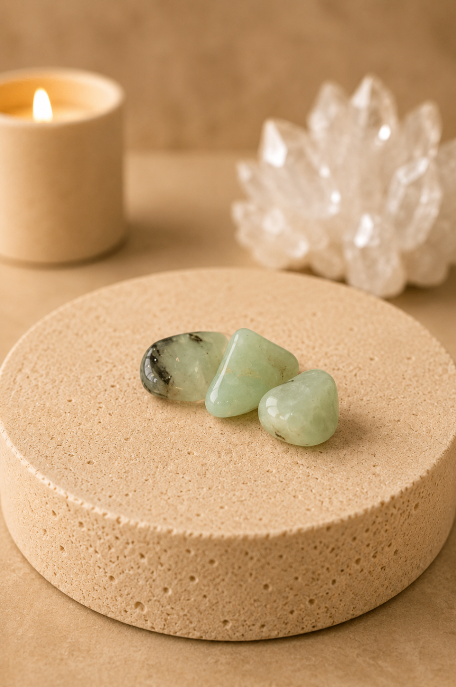 Jade Prehnite Rolado