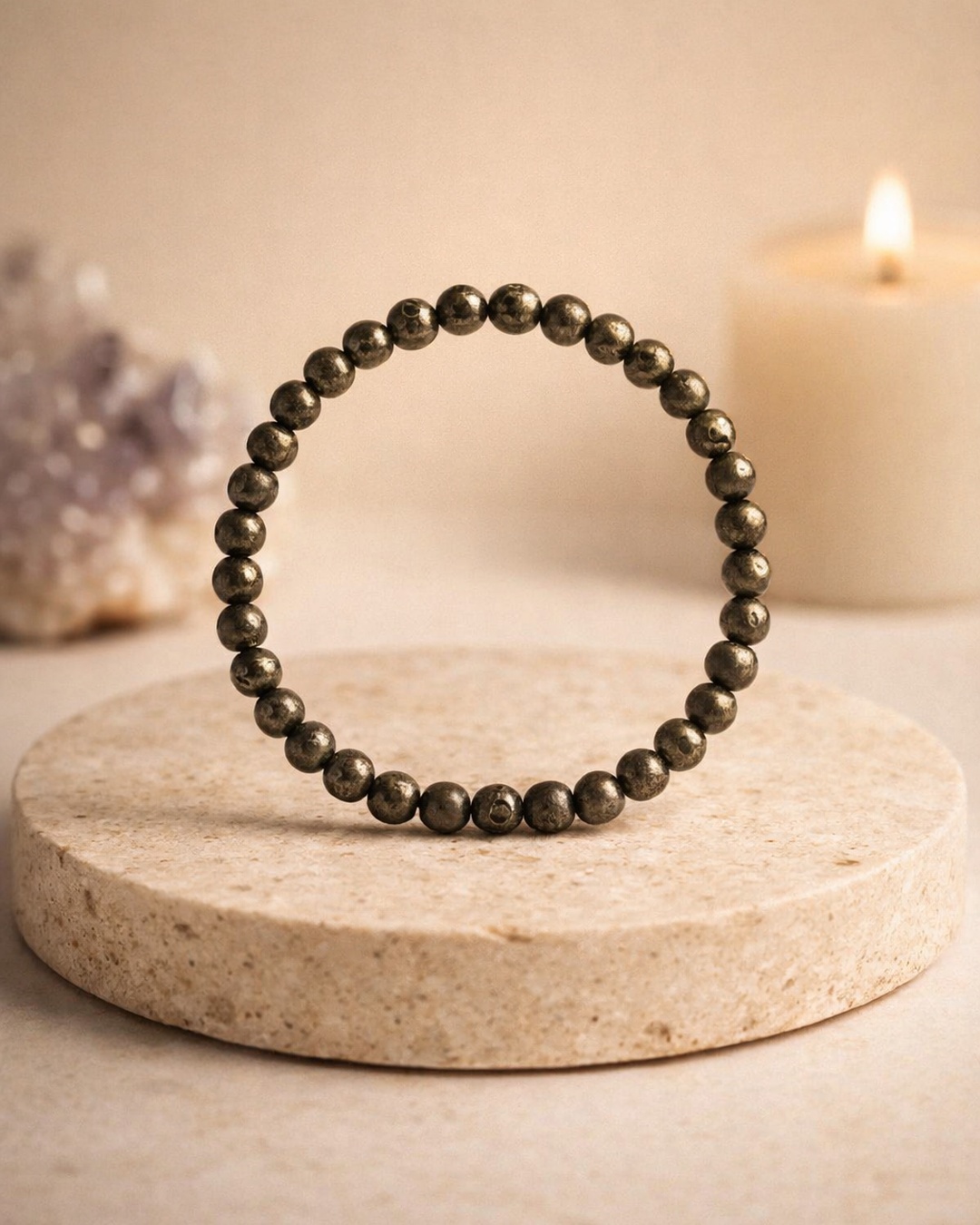 Pulseira de Pirite 8mm