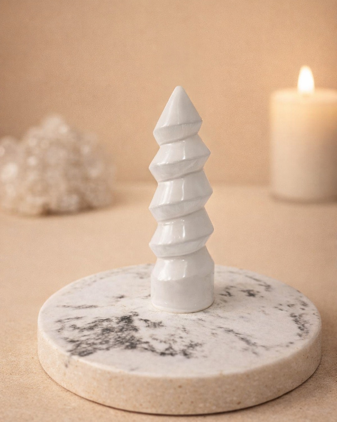 Selenite Espiral 15cm